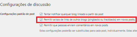 Desativando Comentários Globalmente para Novos Posts